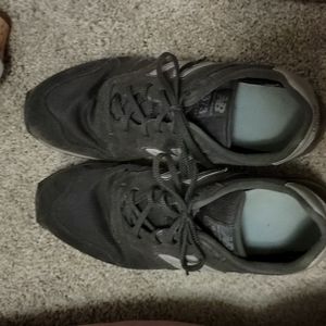 New Balance 373 Gray and Purple Suede Athletic Soes